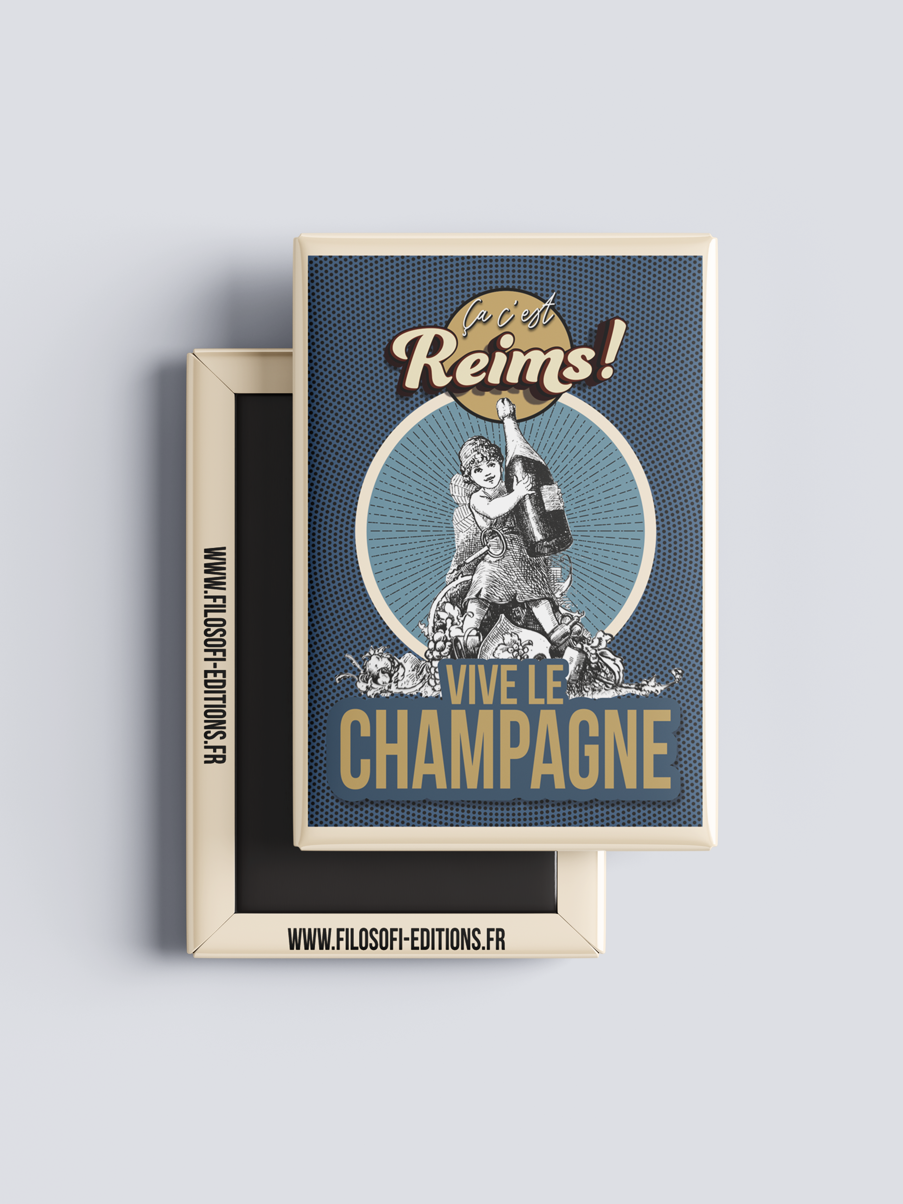 Présentation magnet original pour boutique, fabriqué en France